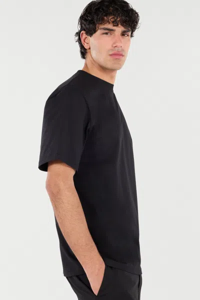 Roberto Cavalli T-shirt With Mirror Snake Monogram In Black