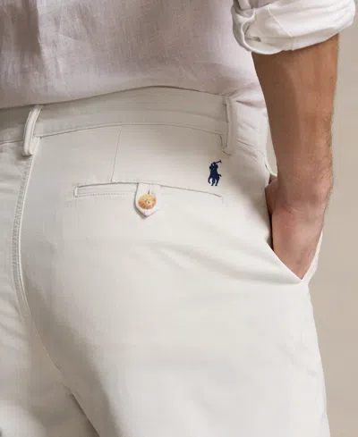 Polo Ralph Lauren Cotton Stretch Classic Fit Chino Shorts In White