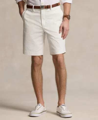 Polo Ralph Lauren Cotton Stretch Classic Fit Chino Shorts In White