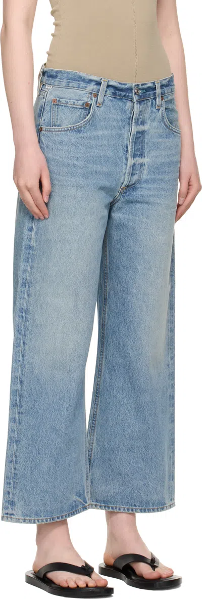 Citizen Of Humanity Blue Gaucho Vintage Wide Leg Jeans