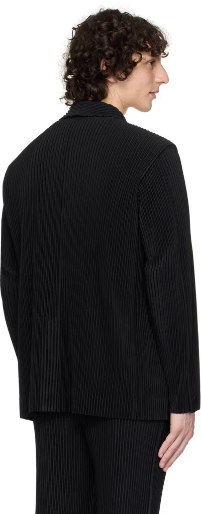 Issey Miyake Pleats Blazer In Black