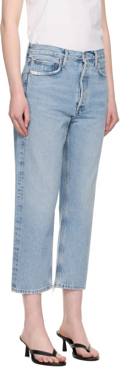 Agolde Riley High Rise Straight Crop Jeans Frequency 26