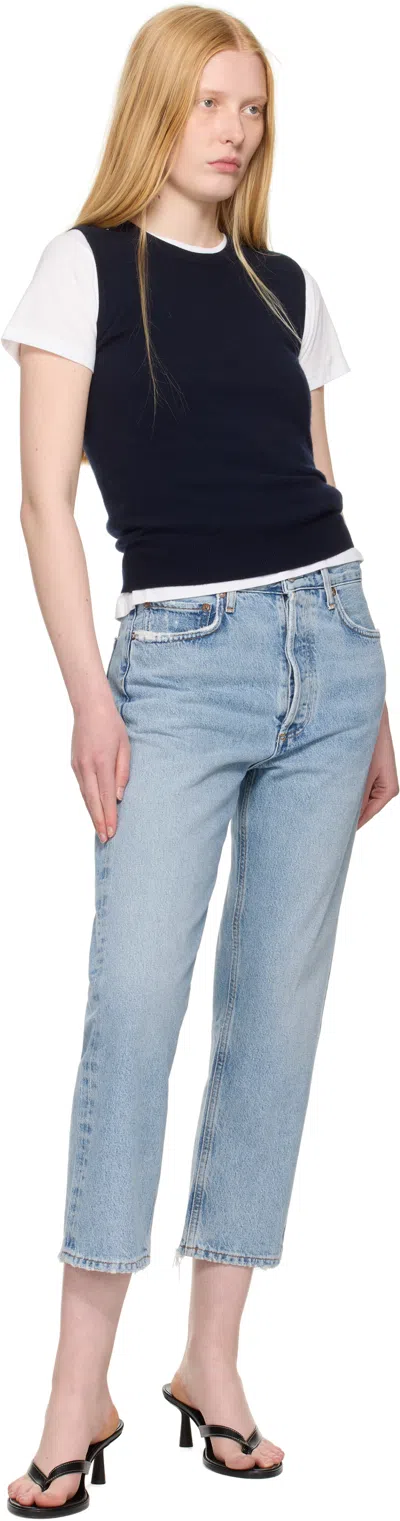 Agolde Riley High Rise Straight Crop Jeans Frequency 26