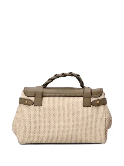 Mulberry Mini Alexa Woven Texture Top-handle Bag In Multi