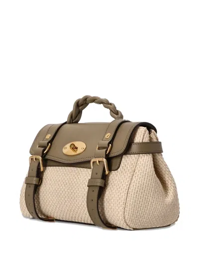 Mulberry Mini Alexa Woven Texture Top-handle Bag In Multi