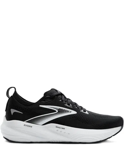 Brooks Glycerin Gts 22 Running Shoe In Black/grey/white