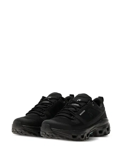 On Cloudrock Low Wp Sneakers In Black