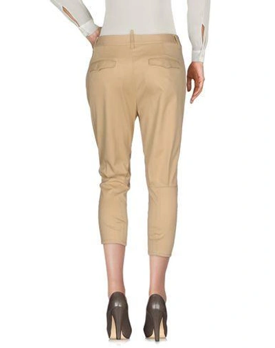 Shop Dsquared2 Cropped Pants & Culottes In Sand