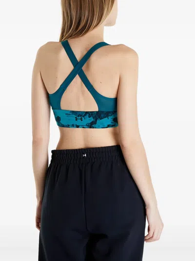 Under Armour Project Rock Infinity Bra In Blue