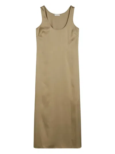 Marc O'polo Scoop-neck Sleeveless Dress In Brown