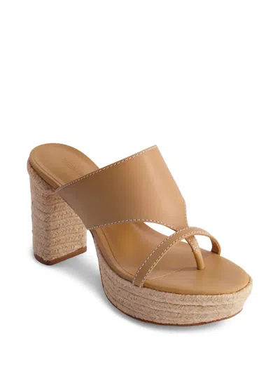 Bernardo 95mm Strap Espadrilles In Brown