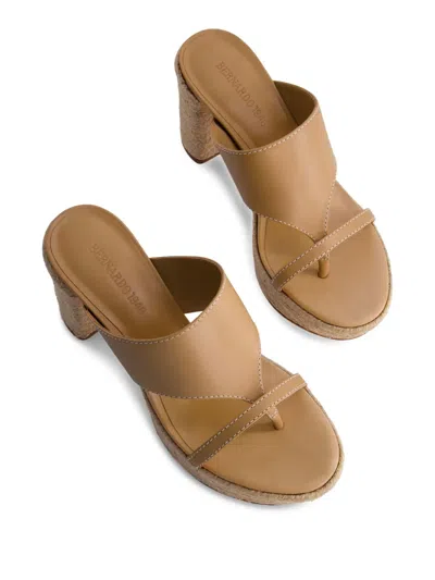 Bernardo 95mm Strap Espadrilles In Brown