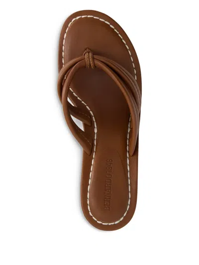 Bernardo 55 Miami Strappy Sandals In Brown