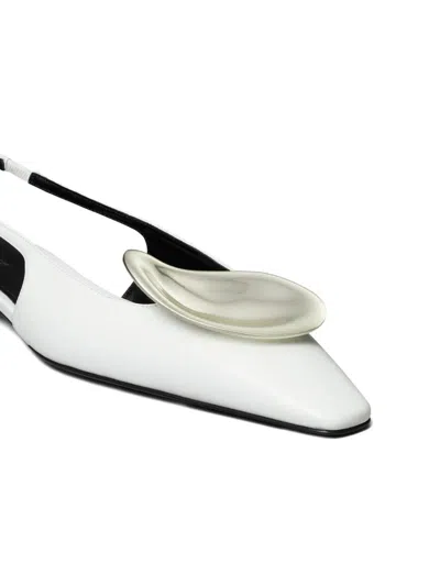 Tory Burch Patos Slingback Flat In White