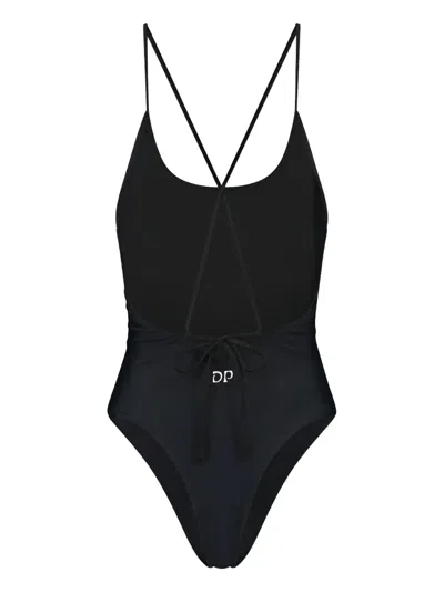 Daily Paper Logo-print Swimsuit In Black