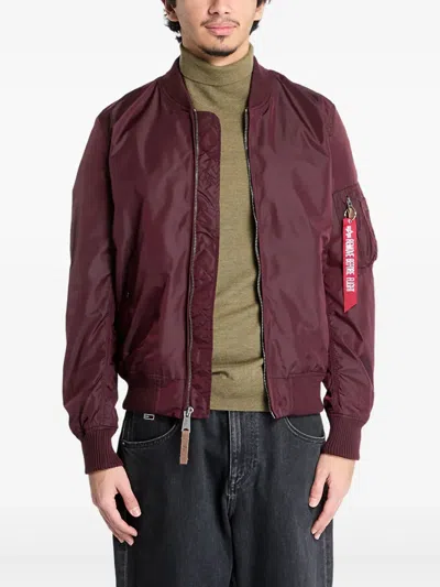 Alpha Industries Ma-1 Tt Jacket In Brown