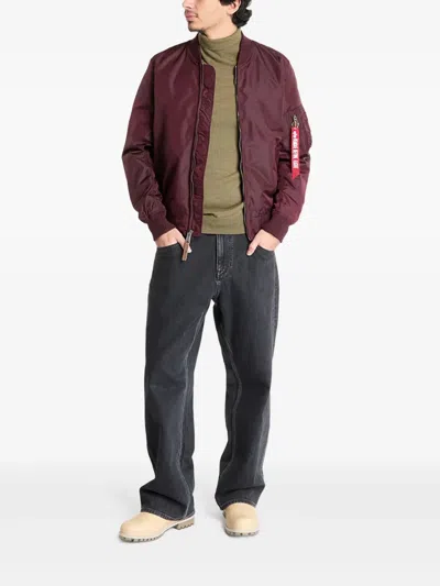 Alpha Industries Ma-1 Tt Jacket In Brown