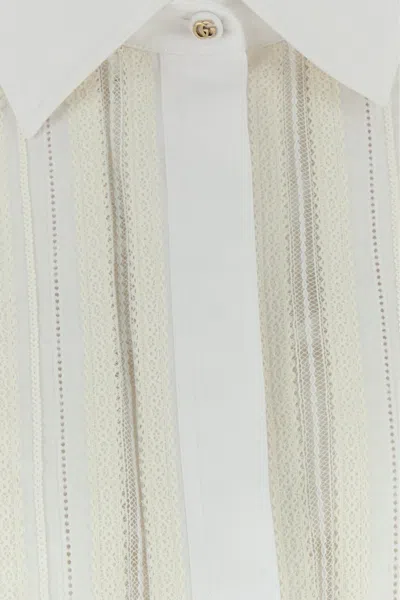 Gucci Camicia Oversize In Popeline Bianco  Donna In White