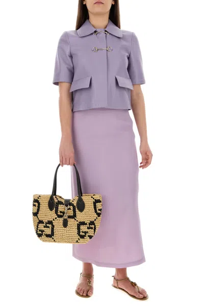 Gucci Mid-lenght Skirt In Purple