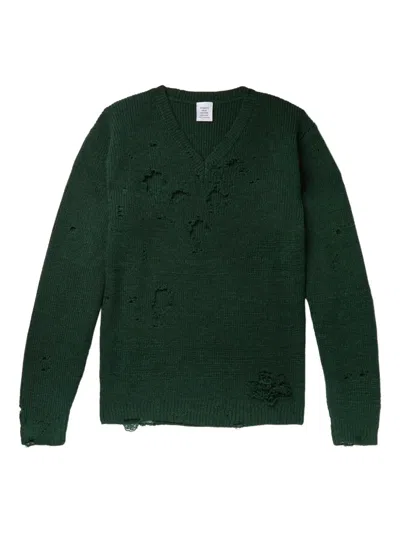 仿旧效果羊毛毛衣