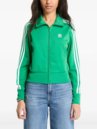 Adidas Originals Logo-embroidered Track Jacket In Green