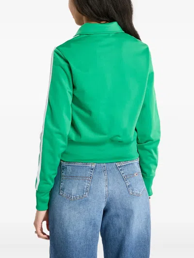 Adidas Originals Logo-embroidered Track Jacket In Green