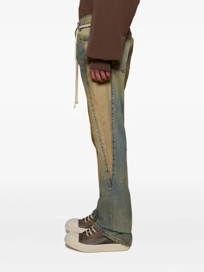 Rrr123 Distressed Drawstring Jeans In Neutral