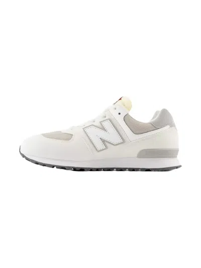New Balance Boys  574 In White