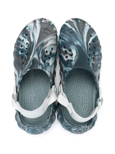Crocs Boys  Echo Marbled Clogs In Blue
