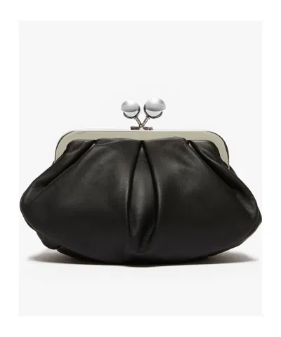 Weekend Max Mara Borsa A Tracolla Pasticcino In Montone Nera In Black