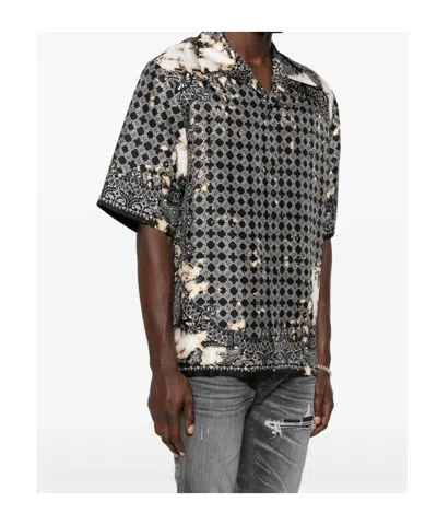 Amiri Bandana Print Bowling Shirt In Multi