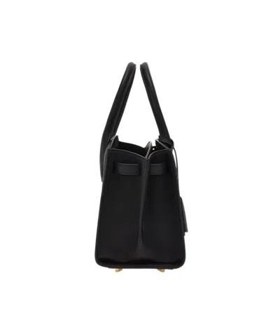 Ferragamo Structured Shoulder Bag Adjustable Strap In Black