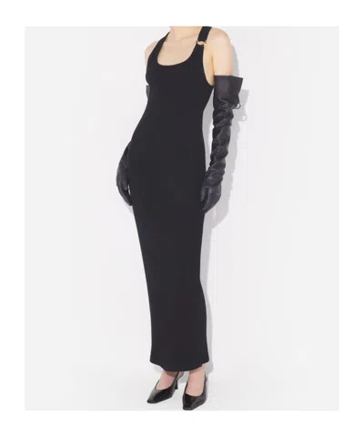 Jean Paul Gaultier Pierced Dress In Black