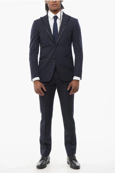 Corneliani 3-piece Cerimonia Academy Suit With Satin Details In Multi