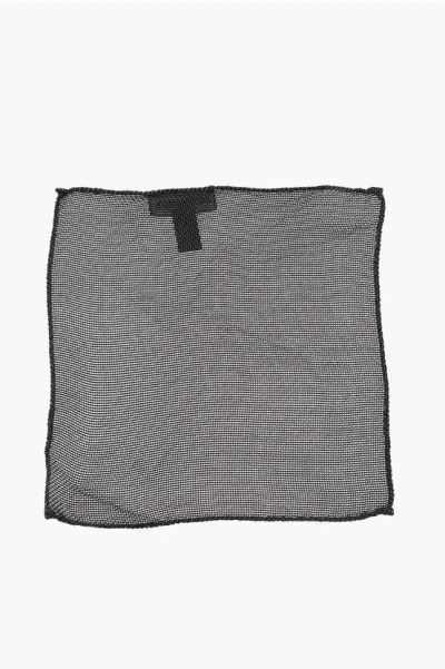 Dsquared2 Solid Color Gauzed Silk Pocket Square
