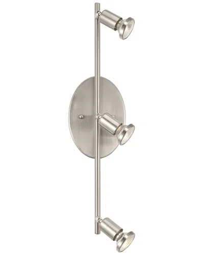 Eglo Buzz 3 Light Fixed Track Light With A Matte Nickel In Metallic