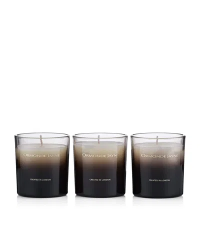 Ormonde Jayne Floral Candle Gift Set In Brown