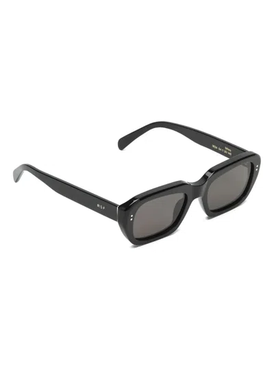 Retrosuperfuture Miles Rectangle Frame Sunglasses In Black