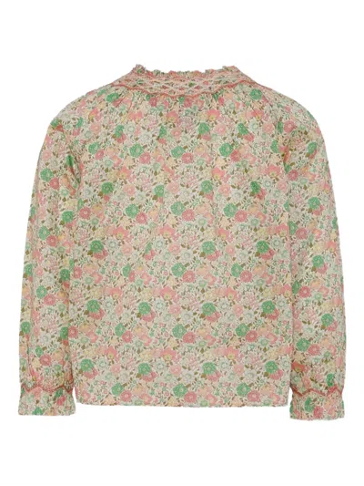 Bonpoint Cotton Pétale Blouse In Brown