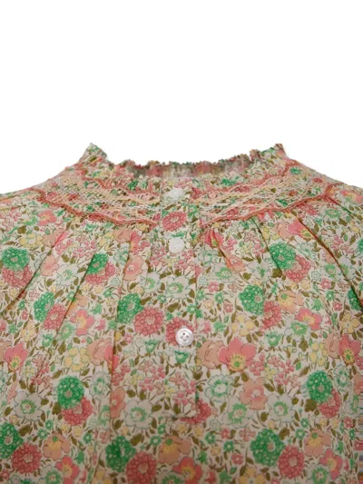 Bonpoint Cotton Pétale Blouse In Brown