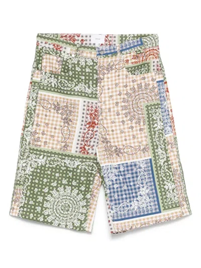Rhude Bandana Traxedo Shorts In Multi