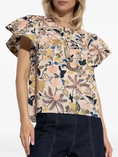 Ulla Johnson Perline Blouse In Multi