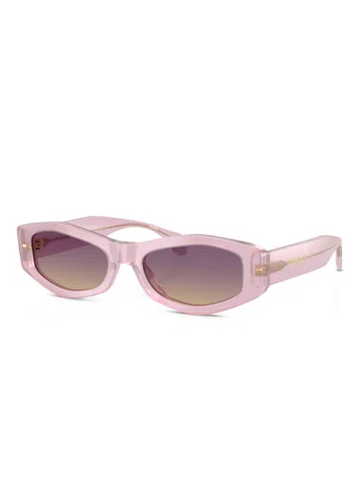 Versace Violet Gradient Yellow Geometric Ladies Sunglasses Ve4487 551370 54 In Purple