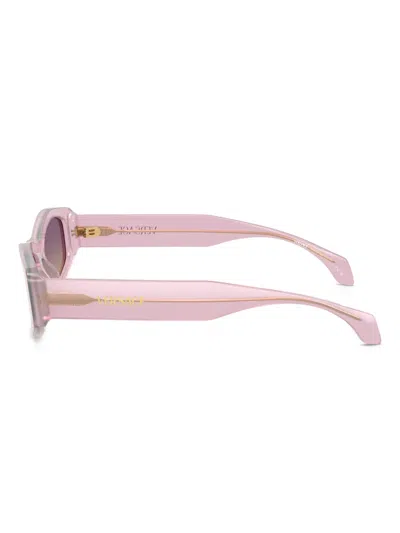 Versace Violet Gradient Yellow Geometric Ladies Sunglasses Ve4487 551370 54 In Purple