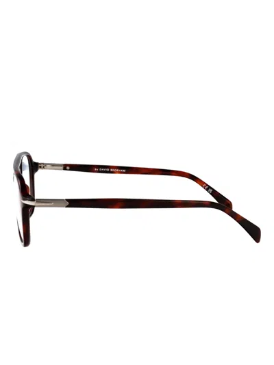 Eyewear By David Beckham Rectangle-frame Glasses In Brown