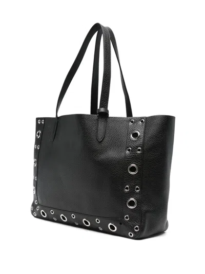 Valentino Garavani Nellcote Studded Leather Tote Bag In Nero