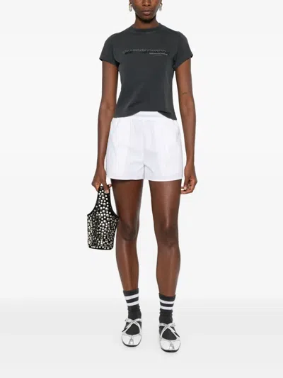 Alexander Wang T-shirt With Logo In Gray