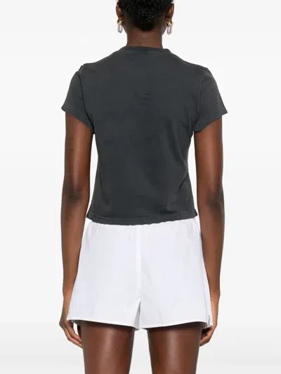 Alexander Wang T-shirt With Logo In Gray