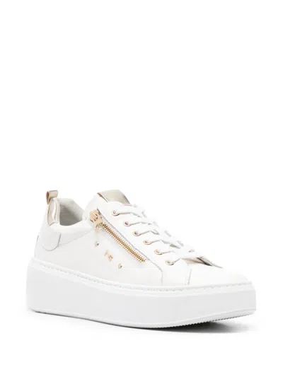 Nerogiardini Leather Low-top Sneakers In Multi