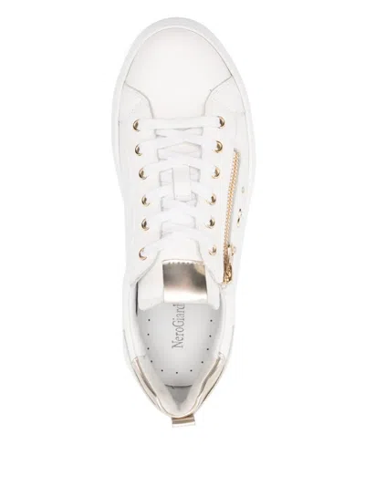 Nerogiardini Leather Low-top Sneakers In Multi